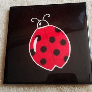 Ladybug Coasters, tiles, new